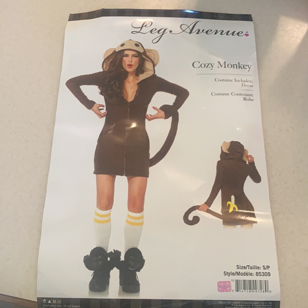 Monkey Costume Dress Halloween Party Hoodie 🐵 🍌